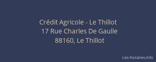 Crédit Agricole - Le Thillot