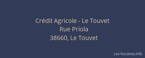 Cr&eacute;dit Agricole - Le Touvet