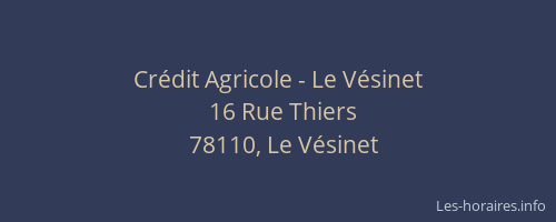 Cr&eacute;dit Agricole - Le V&eacute;sinet