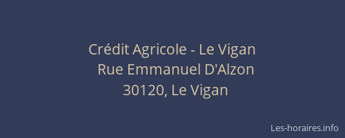 Crédit Agricole - Le Vigan