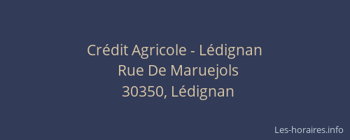 Crédit Agricole - Lédignan