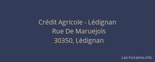 Cr&eacute;dit Agricole - L&eacute;dignan