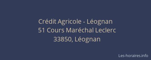 Crédit Agricole - Léognan