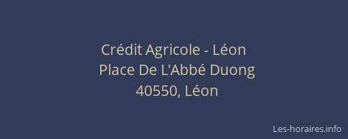 Crédit Agricole - Léon