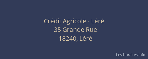 Cr&eacute;dit Agricole - L&eacute;r&eacute;