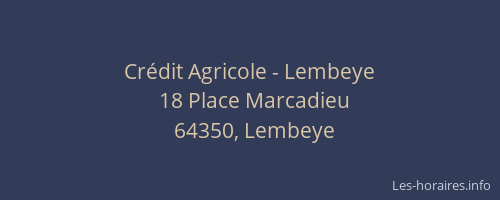 Crédit Agricole - Lembeye