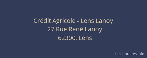 Crédit Agricole - Lens Lanoy