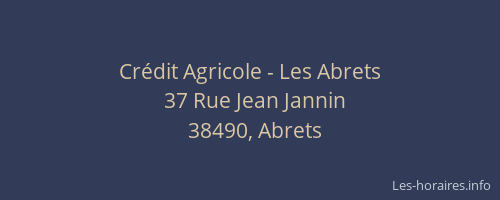 Cr&eacute;dit Agricole - Les Abrets