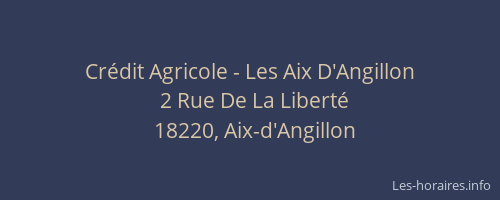 Crédit Agricole - Les Aix D'Angillon