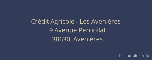 Crédit Agricole - Les Avenières
