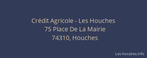 Cr&eacute;dit Agricole - Les Houches