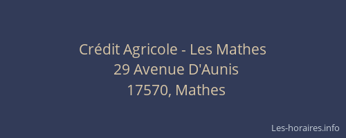Cr&eacute;dit Agricole - Les Mathes