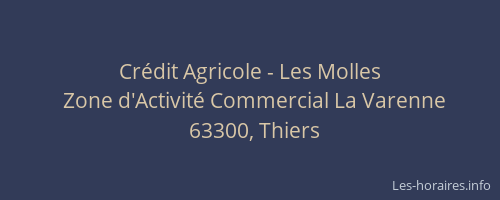 Cr&eacute;dit Agricole - Les Molles