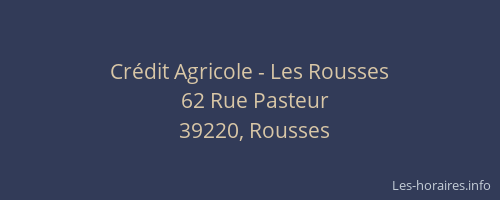 Cr&eacute;dit Agricole - Les Rousses