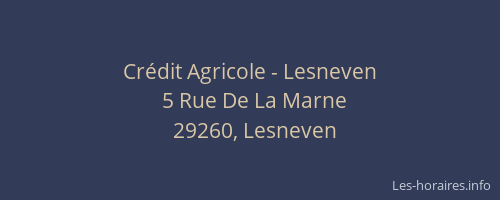 Crédit Agricole - Lesneven