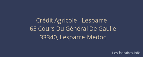 Cr&eacute;dit Agricole - Lesparre