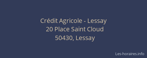 Crédit Agricole - Lessay