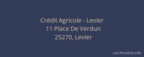 Cr&eacute;dit Agricole - Levier