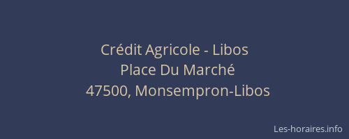 Crédit Agricole - Libos