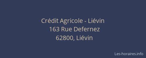 Cr&eacute;dit Agricole - Li&eacute;vin