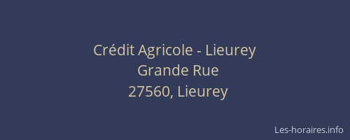 Crédit Agricole - Lieurey