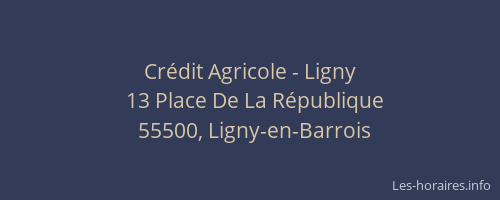 Crédit Agricole - Ligny