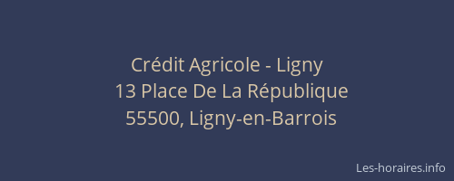 Cr&eacute;dit Agricole - Ligny