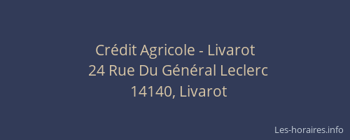 Crédit Agricole - Livarot