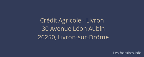 Cr&eacute;dit Agricole - Livron