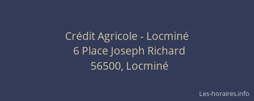 Crédit Agricole - Locminé