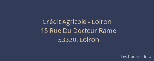 Crédit Agricole - Loiron