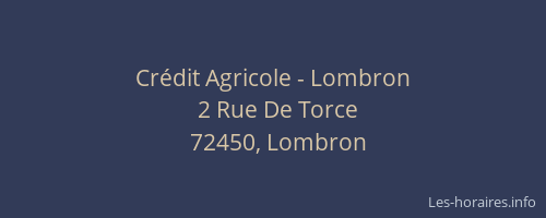 Crédit Agricole - Lombron