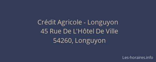 Crédit Agricole - Longuyon