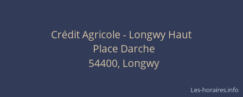 Crédit Agricole - Longwy Haut