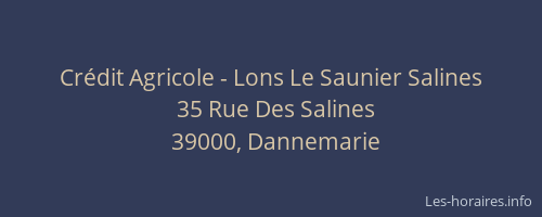 Cr&eacute;dit Agricole - Lons Le Saunier Salines