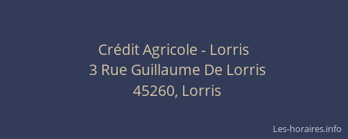 Crédit Agricole - Lorris