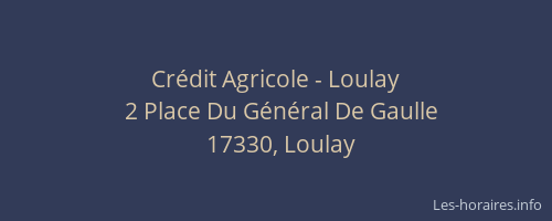 Crédit Agricole - Loulay