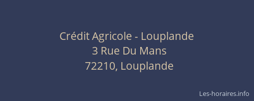 Crédit Agricole - Louplande