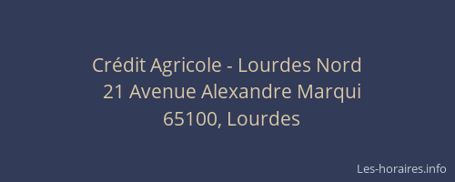 Crédit Agricole - Lourdes Nord