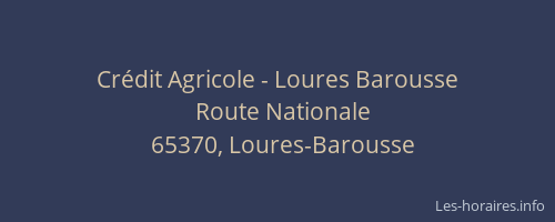 Crédit Agricole - Loures Barousse