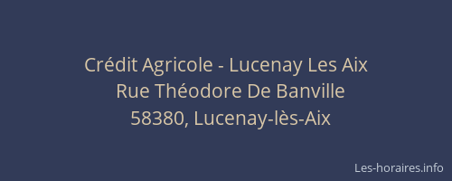 Crédit Agricole - Lucenay Les Aix