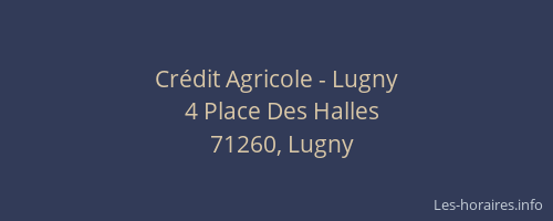 Crédit Agricole - Lugny