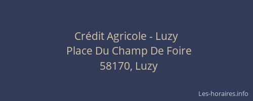 Crédit Agricole - Luzy