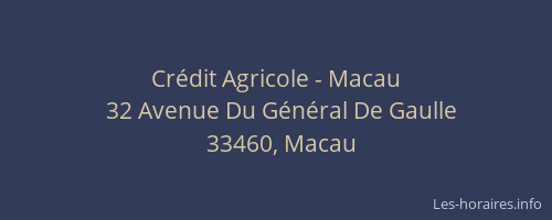 Crédit Agricole - Macau