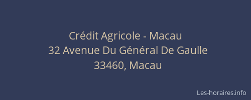 Cr&eacute;dit Agricole - Macau