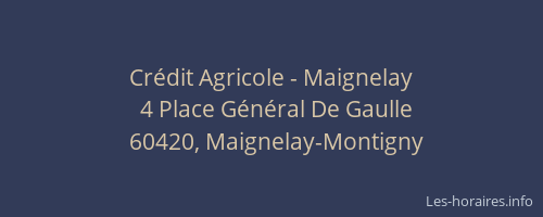 Cr&eacute;dit Agricole - Maignelay