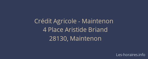 Crédit Agricole - Maintenon