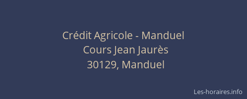 Cr&eacute;dit Agricole - Manduel