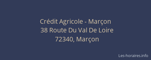 Cr&eacute;dit Agricole - Mar&ccedil;on