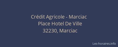 Crédit Agricole - Marciac
